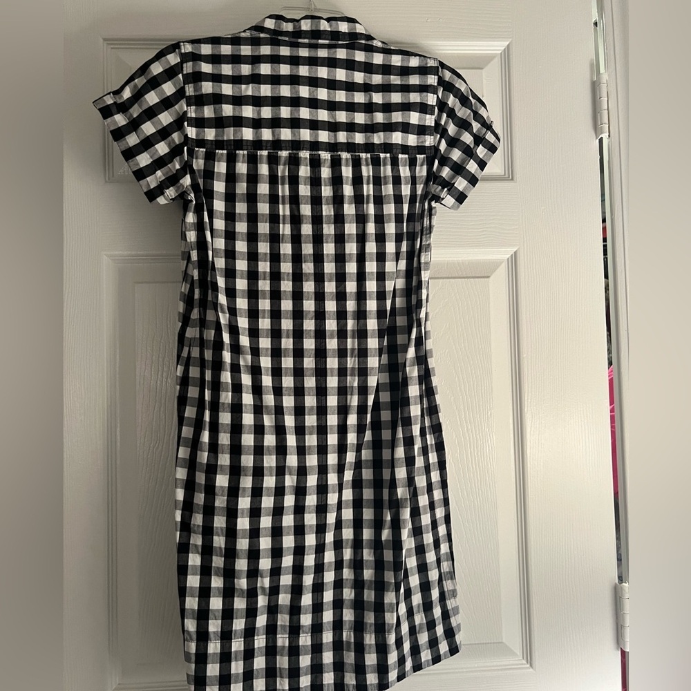 JCrew black and white check. Great for summer with sandals or boots for Fall - Picture 5 of 5
